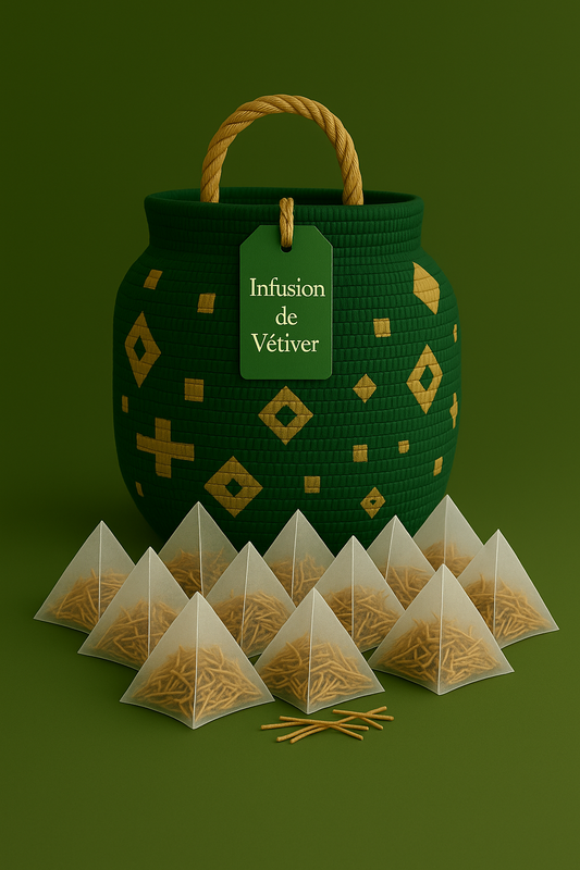 Infusion de Vétiver – Bien-être naturel venu du Sénégal 🌿