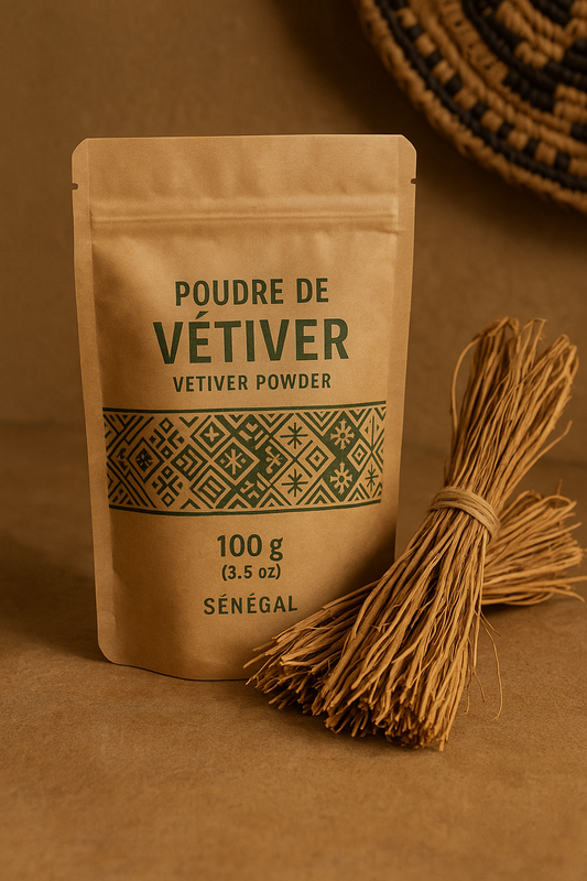 Poudre de Vétiver Bio Naturelle – 100% pure et artisanale